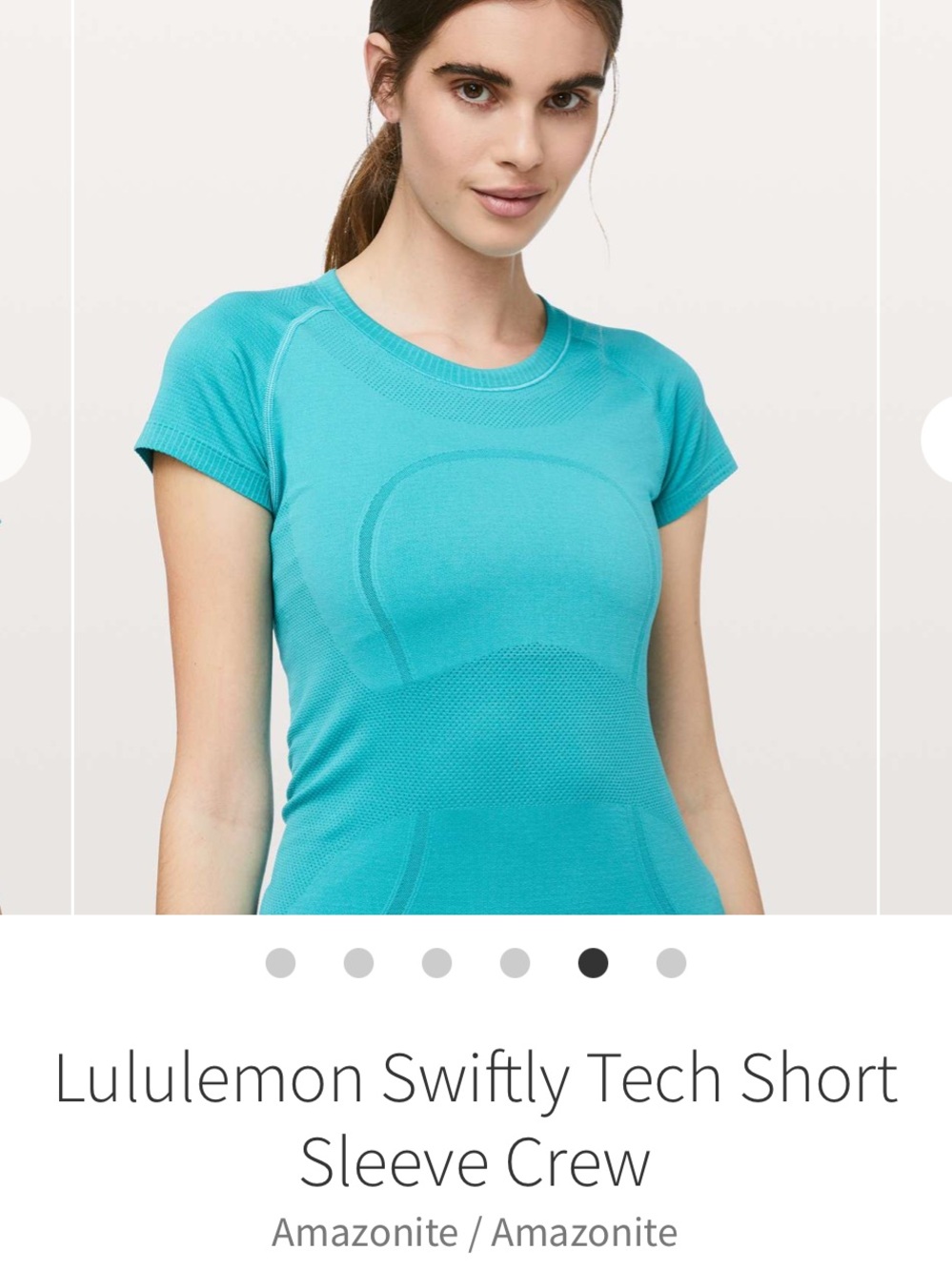 lululemon athletica Swiftly Tech Short Sleeve Crew in Amazonite Teal